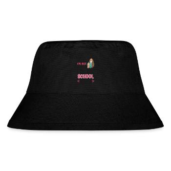 Ich schreie nicht, ich bin die Schulkrankenschwester - Stanley/Stella recycelter Bucket Hat - Schwarz - Vorne