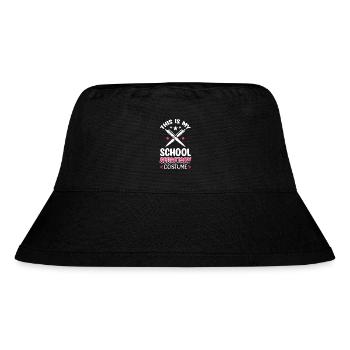 Das ist mein Schulsekretär Kostüm - Stanley/Stella recycelter Bucket Hat - Schwarz - Vorne