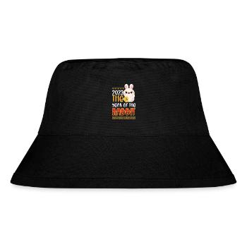 2023 The year of the rabbit Chinese Zodiac - Stanley/Stella Recycled Bucket Hat - black - Front