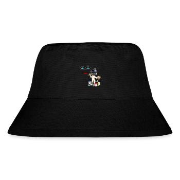 Kater Gefühle Frohsinn Emotion Glücklich Lächeln - Stanley/Stella recycelter Bucket Hat - Schwarz - Vorne