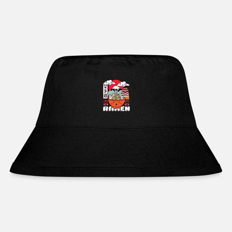 Kawaii Ramen - Stanley/Stella Recycled Bucket Hat - black