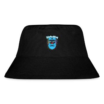 Fastnacht - Karneval - Kapitän Alaaf - Spruch - Stanley/Stella recycelter Bucket Hat - Schwarz - Vorne