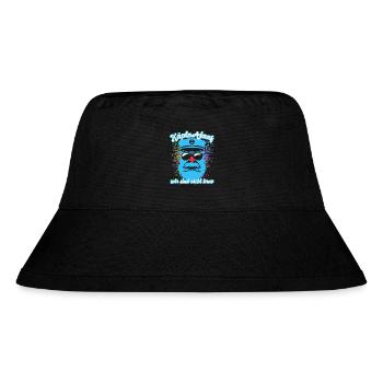 Fastnacht - Karneval - Kapitän Alaaf - Spruch - Stanley/Stella recycelter Bucket Hat - Schwarz - Vorne