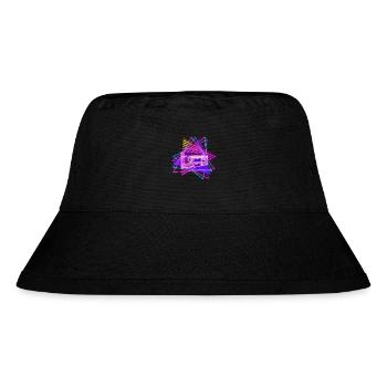 Fun Disco Retro Vintage Stereo Radio 70's 80's - Stanley/Stella recycelter Bucket Hat - Schwarz - Vorne