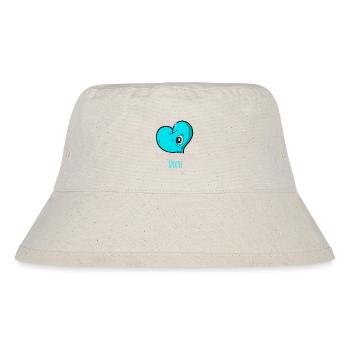 Mein Herz hat ein Auge auf Dich - Stanley/Stella recycelter Bucket Hat - Naturweiß - Vorne