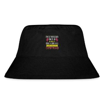 Singer Im a Musician not a goddess - But i can - Stanley/Stella Recycled Bucket Hat - black - Front