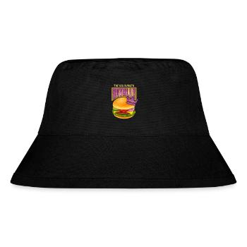 Burger-Cheeseburger Spruch Hamburger-Royale - Stanley/Stella recycelter Bucket Hat - Schwarz - Vorne