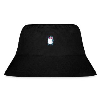 Penguin dancing Antarctica bird - Stanley/Stella Recycled Bucket Hat - black - Front