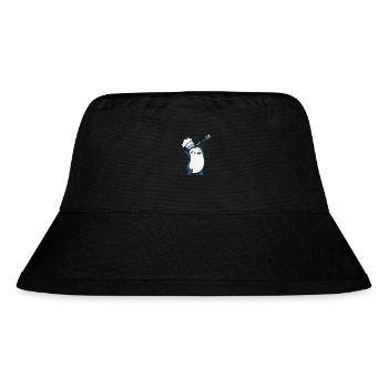 Pinguin ist ein Chefkoch Antarktis Tier - Stanley/Stella recycelter Bucket Hat - Schwarz - Vorne