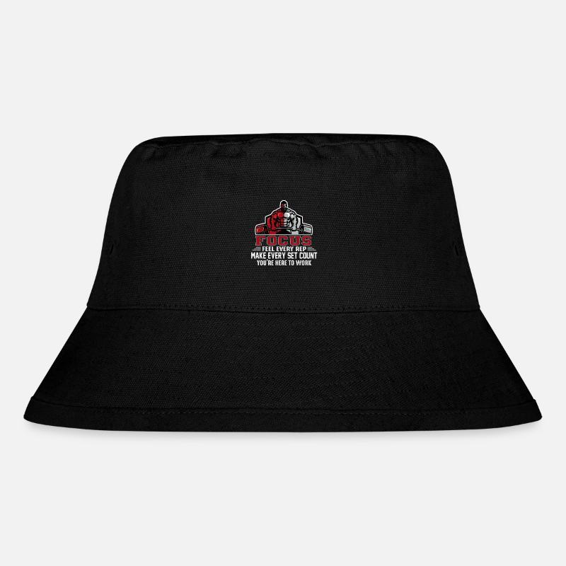 Focus - Stanley/Stella recycelter Bucket Hat - Schwarz