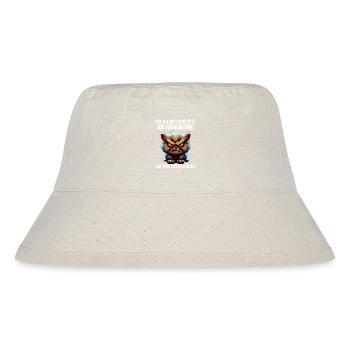 Katze Kätzchen Katzenhalter Katzen Sarkasmus - Stanley/Stella recycelter Bucket Hat - Naturweiß - Vorne