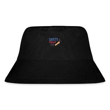 Funny July 4th Patriotic Fireworks Safety Third - Stanley/Stella Recycled Bucket Hat - black - Front