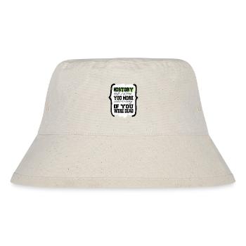 african roots african american present idea black - Stanley/Stella recycelter Bucket Hat - Naturweiß - Vorne