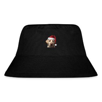 Labrador avec chapeau de Noël - Bob recyclé Stanley/Stella - noir - Devant