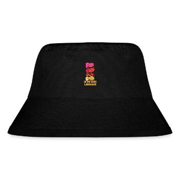 Food Is My Love Language - Stanley/Stella Recycled Bucket Hat - black - Front