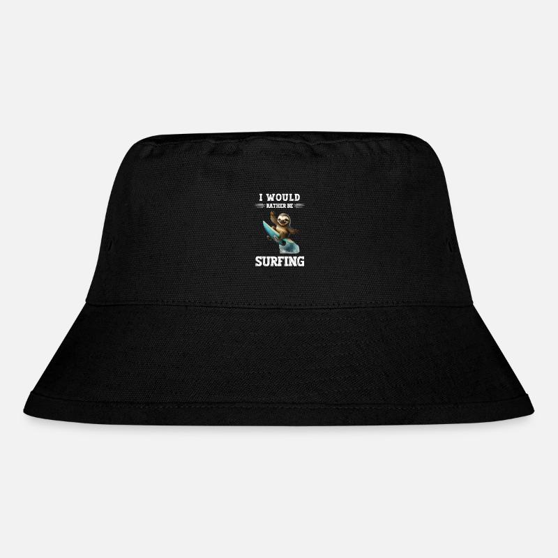 I'm enough I'm going surfing Windsurfer saying - Stanley/Stella Recycled Bucket Hat - black