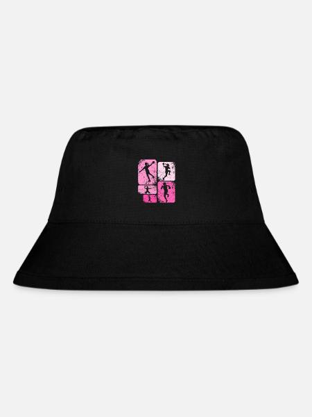 Handball Handballerin Frauen Handball - Stanley/Stella recycelter Bucket Hat - Schwarz