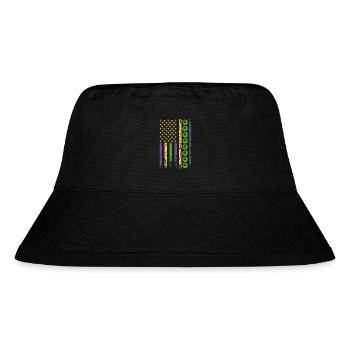 American Cue Sport Flag Billiards - Stanley/Stella Recycled Bucket Hat - black - Front