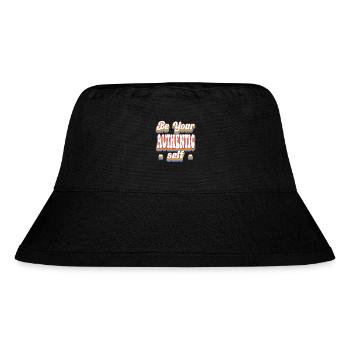 Sei dein authentisches Selbst - Pride Rainbow LGBTQ+ - Stanley/Stella recycelter Bucket Hat - Schwarz - Vorne