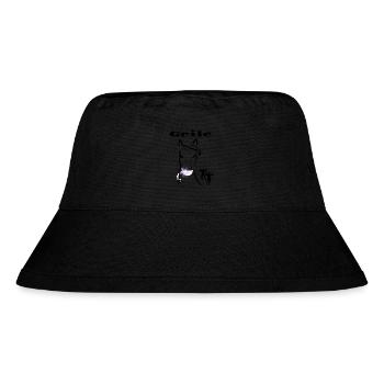 Geile Stute mit Strassstein - Stanley/Stella recycelter Bucket Hat - Schwarz - Vorne