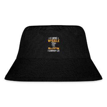 I love wiggle butts and I cannot lie - Stanley/Stella Recycled Bucket Hat - black - Front