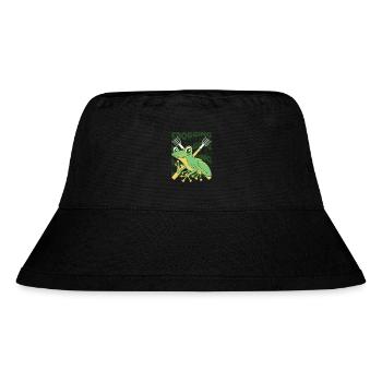 Frogging Kaulquappe Laubfrosch Kröte Frosch Fänger - Stanley/Stella recycelter Bucket Hat - Schwarz - Vorne