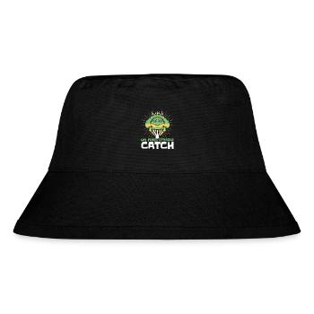 Un Frog Ettable Catch Kaulquappe Laubfrosch - Stanley/Stella recycelter Bucket Hat - Schwarz - Vorne