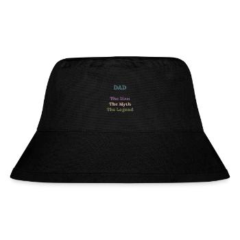 Papa The Legend Father's Day Gift - Stanley/Stella Recycled Bucket Hat - black - Front
