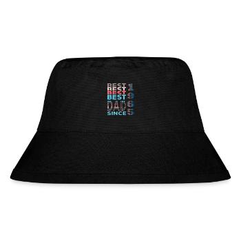 Bester Papa der Welt seit 1965 Vatertag - Stanley/Stella recycelter Bucket Hat - Schwarz - Vorne