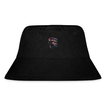 Neon-Gorilla - Stanley/Stella recycelter Bucket Hat - Schwarz - Vorne