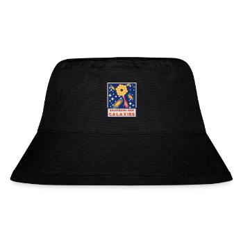Neue Galaxien entdecken - Stanley/Stella recycelter Bucket Hat - Schwarz - Vorne