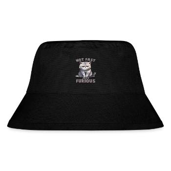 Not Fat just Furious - Stanley/Stella Recycled Bucket Hat - black - Front