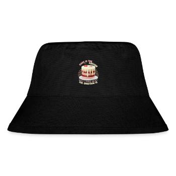 Torte, Bäcker, Kuchen backen lustiger Spruch - Stanley/Stella recycelter Bucket Hat - Schwarz - Vorne