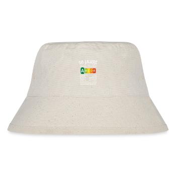 58 Jahre Feinste Qualität Geschenk 58. Geburtstag - Stanley/Stella recycelter Bucket Hat - Naturweiß - Vorne