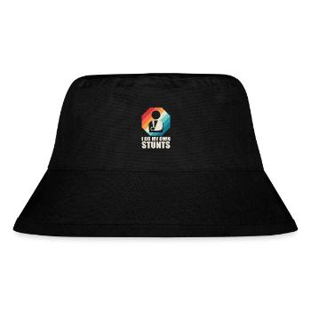 Ich mache meine eigenen Stunts Verletzung am gebrochenen Arm - Stanley/Stella recycelter Bucket Hat - Schwarz - Vorne
