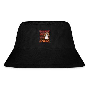 All you need is love and a Beagle - Stanley/Stella recycelter Bucket Hat - Schwarz - Vorne