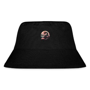 Fantasy Chinesischer Drache Cool Anime Arts Drachenspaß - Stanley/Stella recycelter Bucket Hat - Schwarz - Vorne