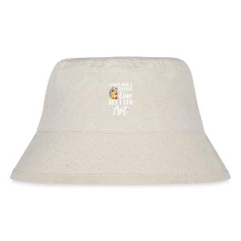 I Can't Draw A Straight Line But I Can Art - Stanley/Stella Recycled Bucket Hat - natural - Front