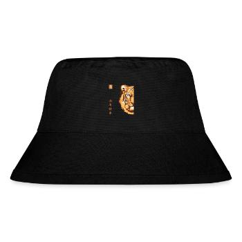 Königstiger Wildkatze Raubkatze Sibirischer Tiger - Stanley/Stella recycelter Bucket Hat - Schwarz - Vorne