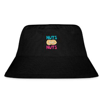 Nuts Or No Nuts Gender Reveal Babyshower Gift - Stanley/Stella Recycled Bucket Hat - black - Front
