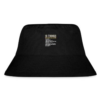 10 Things I Want In Life Video Games Lover - Stanley/Stella Recycled Bucket Hat - black - Front