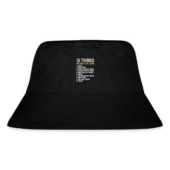 Things I Want In My Life Trucks And More Trucks - Stanley/Stella Recycled Bucket Hat - black - Front