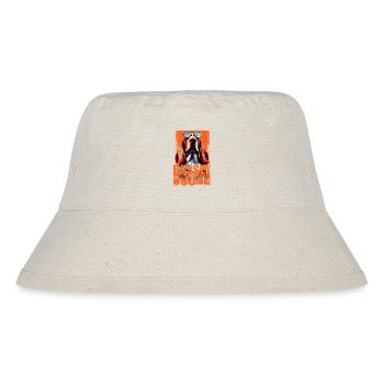 Basset Hound Dog With Sunglasses - Stanley/Stella Recycled Bucket Hat - natural - Front