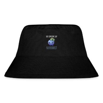 Blaubeere Kawaii - Stanley/Stella recycelter Bucket Hat - Schwarz - Vorne