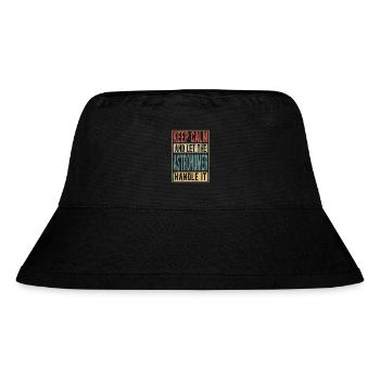 Astronom Retro Geschenk - Stanley/Stella recycelter Bucket Hat - Schwarz - Vorne