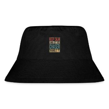 Verfolger Retro Geschenk - Stanley/Stella recycelter Bucket Hat - Schwarz - Vorne