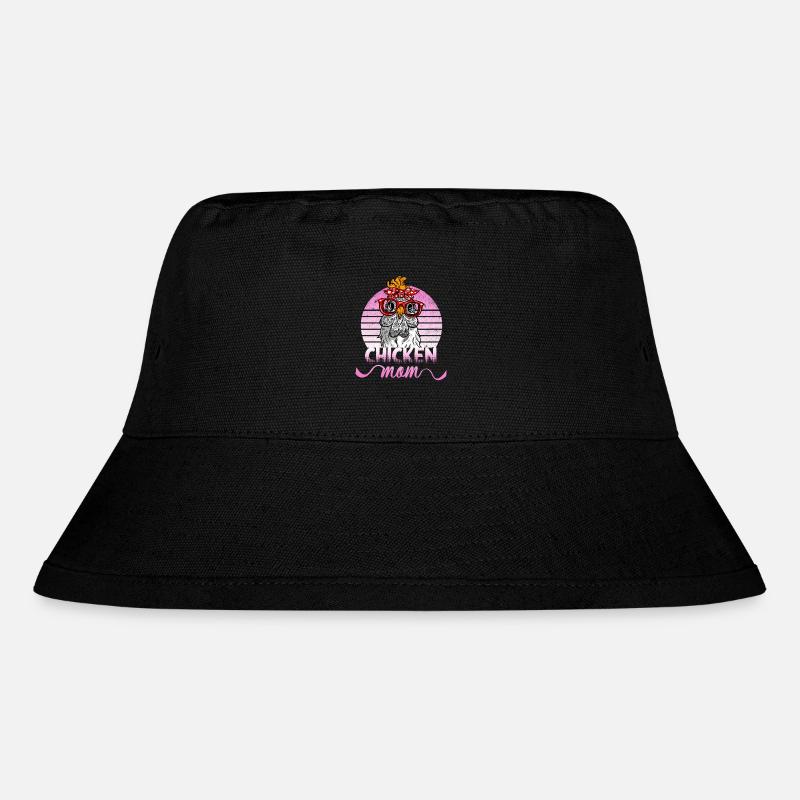Kylling mor mor til kyllinger høne siger kylling - Stanley/Stella recycled bucket hat - sort