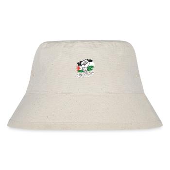 Pas palestinien mais un drapeau palestinien de soutien - Bob recyclé Stanley/Stella - blanc naturel - Devant