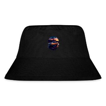 Klassischer Sportwagen - Stanley/Stella recycelter Bucket Hat - Schwarz - Vorne