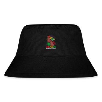 Juneteenth 1865 Gedenken an meine Vorfahren - Stanley/Stella recycelter Bucket Hat - Schwarz - Vorne